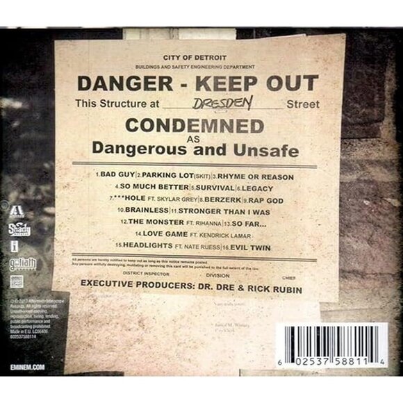 The Marshall Mathers 2 Standard EX Explicit Lyrics ( Audio CD ) - Picture 2 of 2